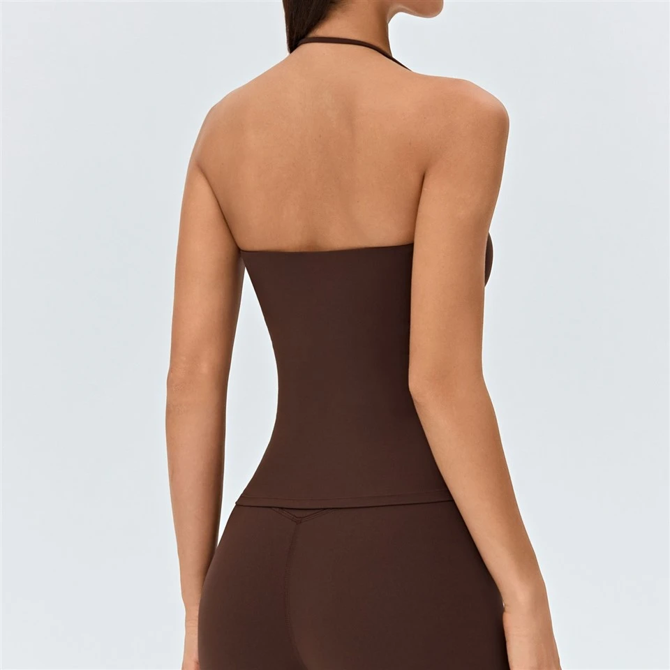Heart-shaped Neckline Halter Yoga Vest best